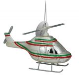 Blown Glass Ornament - Helicopter