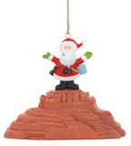 Resin Ornament - Santa at Red Rocks