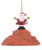Resin Ornament - Santa at Red Rocks