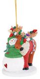 Resin Ornament - Snowman & Moose