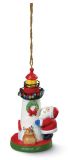 Resin Ornament - Santa with Lighthouse