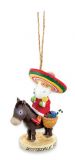 Resin Ornament - Santa on Burro
