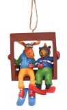 Resin Ornament - Chairlift Buddies
