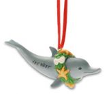 Resin Ornament - Dolphin  Wreath