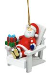 Resin Ornament - Santa in an A-Chair