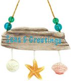 Resin Ornament - Driftwood with Shells - Seas & Greetings