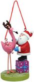 Resin Ornament - Santa with Flamingo