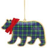 Pillowed Metal Ornament - Bear