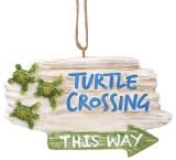 Sign Ornament - Turtle Crossing