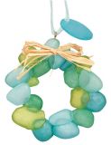 Resin Ornament -Sea Glass Wreath