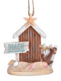 Resin Ornament - Driftwood Beach Scene