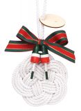 Handcrafted Ornament - Sailor Knot Wreath