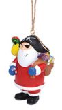 Resin Ornament - Santa Pirate