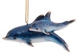 Glossy Resin Ornament - Dolphin with Baby