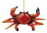 Glossy Resin Ornament - Red Crab