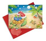 Embellished Christmas Cards - Sea Turtle Christmas