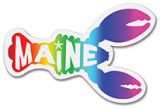 Sticker - Maine Tie Dye Lobster