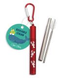 Reusable Straw with Case - Lobster