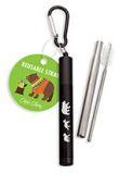 Reusable Straw with Case - Bear Mom and Cubs