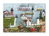 Souvenir Magnet - Lighthouses of Maine