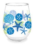 Wine Tumbler - Beach Batik