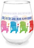 Wine Tumbler - Toes in the Sand