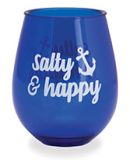 Wine Tumbler - Salty & Happy
