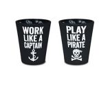 Velvet Shot Glass - Work Like a Captain