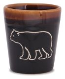 Hand Glazed Shot Glass - Bear