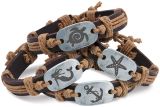 Leather Bracelet Display - Beach Assortment 72 pieces