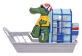 Resin Magnet - Gator in Airboat