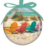 Ball Ornament - Colorful Adirondack Chairs