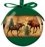 Ball Ornament - Moose Collage