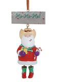 Resin Ornament - Dangle Leg Santa