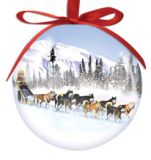 Ball Ornament - Dog Sled