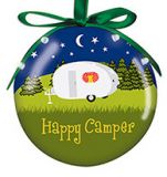 Light Up Ball Ornament - Happy Camper