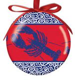 Ball Ornament - Coastal Color Lobster