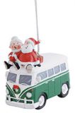 Resin Ornament - Old Style Van with Santa