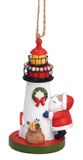 Resin Ornament - Santa with Lighthouse