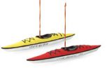 Resin Ornament - Sea Kayak Assorted Colors