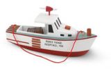 Handcrafted Ornament - Lobster Boat