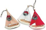Wood Ornament - Sailboat - assorted colors