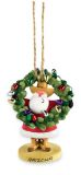 Resin Ornament - Santa with Cactus Wreath