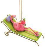 Resin Ornament - Flamingo Lounge