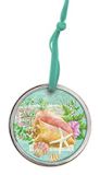 Glass Disk Ornament - Summer Seas Shell