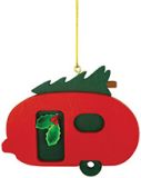 Wood Ornament - Christmas Camper
