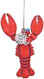 Wood Ornament with Metal Charms - Lobster - Seas the Day