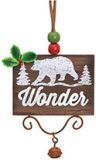 Sign Ornament - Bear Wonder