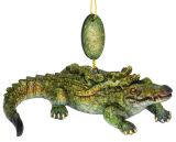 Glossy Resin Ornament - Gator with Babies