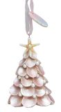 Resin Ornament - White Shell Tree